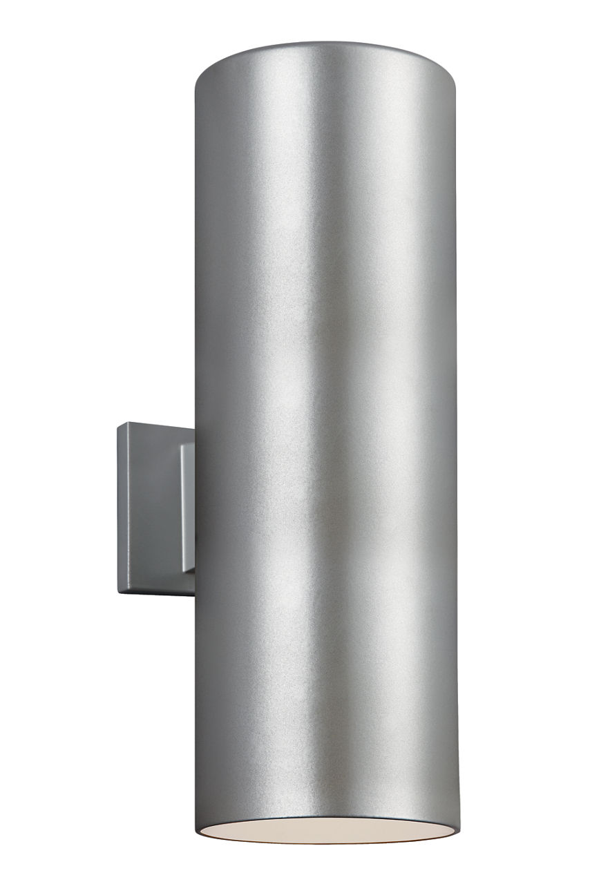 Cylinder 6" Up/Down Wall Lantern in Painted Brushed Nickel Bulb(s) Not Included