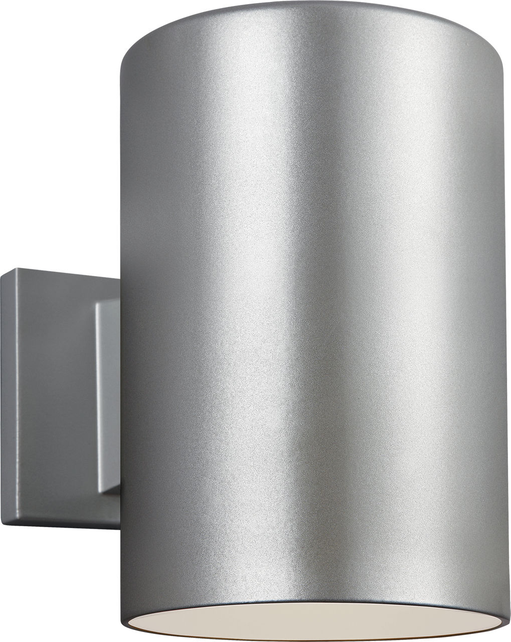 Cylinder 6" Down Wall Lantern in Painted Brushed Nickel Dedicated LED