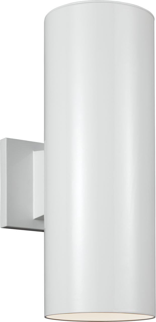 Cylinder 5" Up/Down Wall Lantern in White Dedicated LED