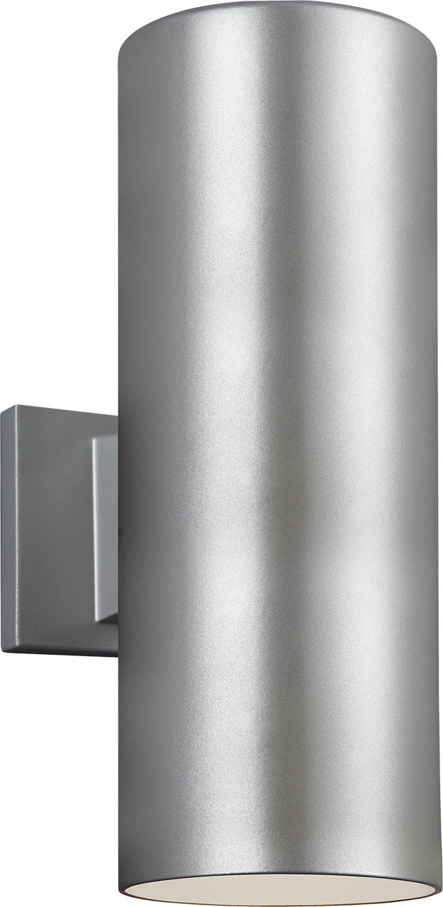 Cylinder 5" Up/Down Wall Lantern in Painted Brushed Nickel Dedicated LED