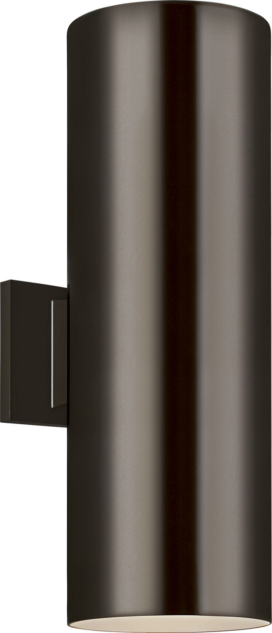 Cylinder 6" Up/Down Wall Lantern in Bronze Dedicated LED