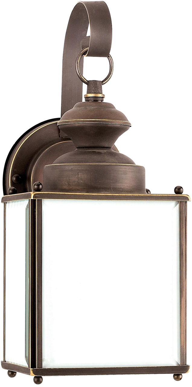 Jamestowne One Light Outdoor Wall Lantern Antique Bronze Bulbs Inc