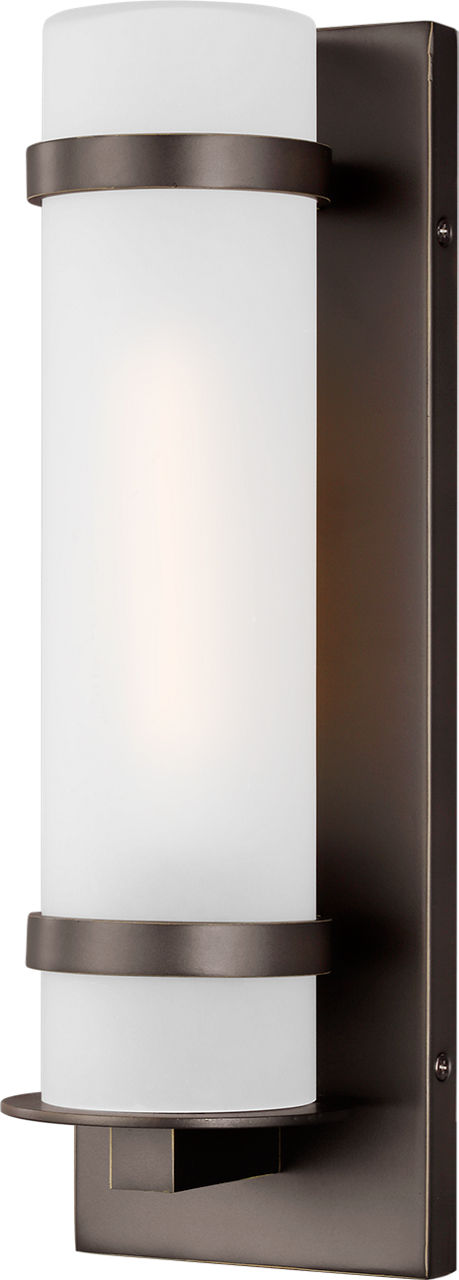 Alban Small One Light Outdoor Wall Lantern Antique Bronze