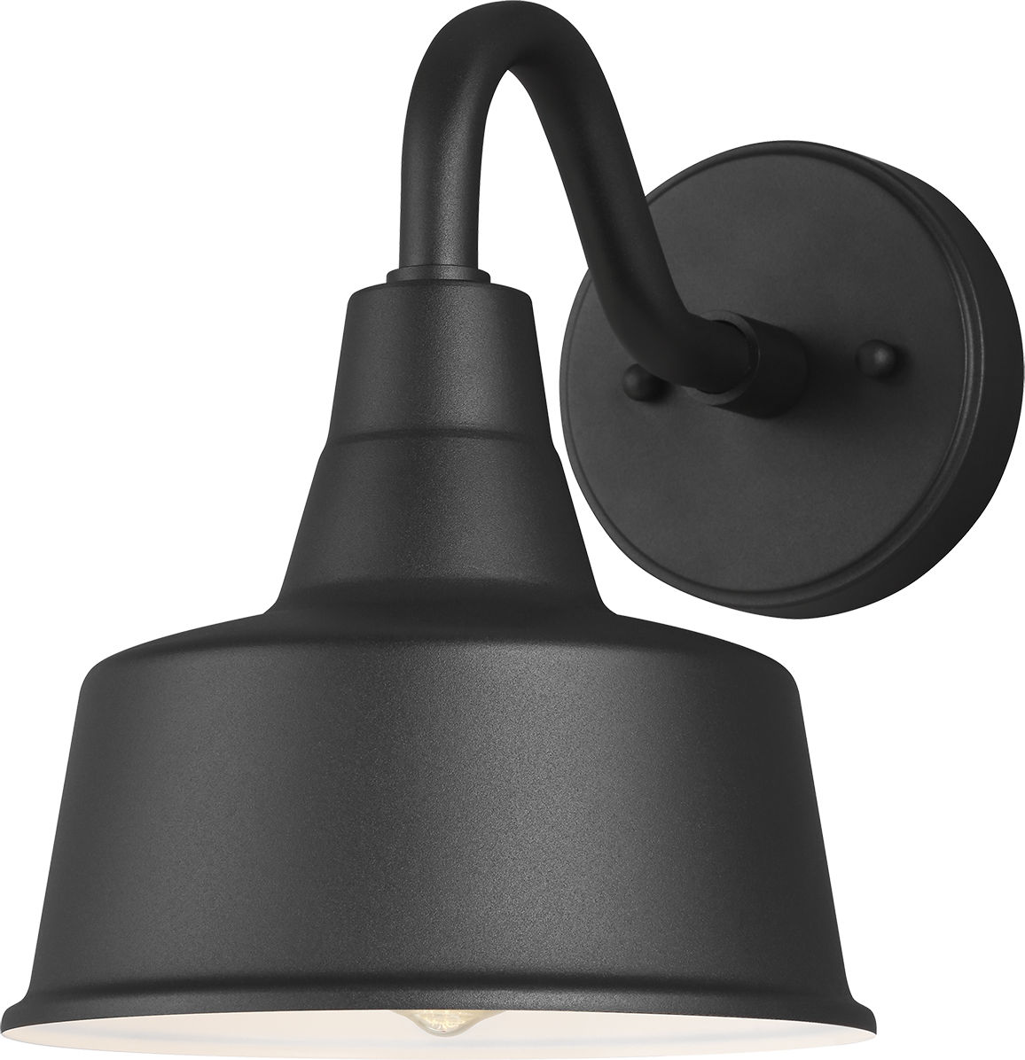 Barn Light Small One Light Outdoor Wall Lantern Black Bulbs Inc
