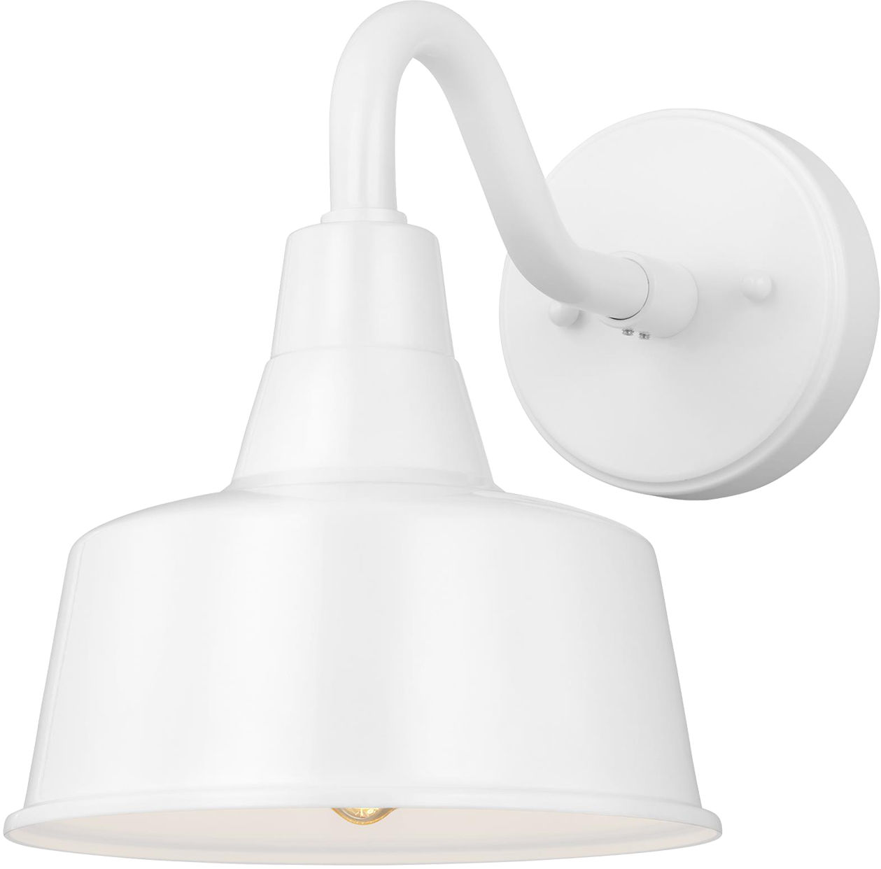 Barn Light Small One Light Outdoor Wall Lantern White Bulbs Included