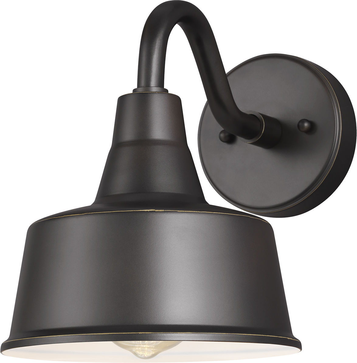 Barn Light Small One Light Outdoor Wall Lantern Antique Bronze Bulbs Included