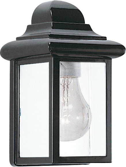 Mullberry Hill One Light Outdoor Wall Lantern Black Bulbs Inc