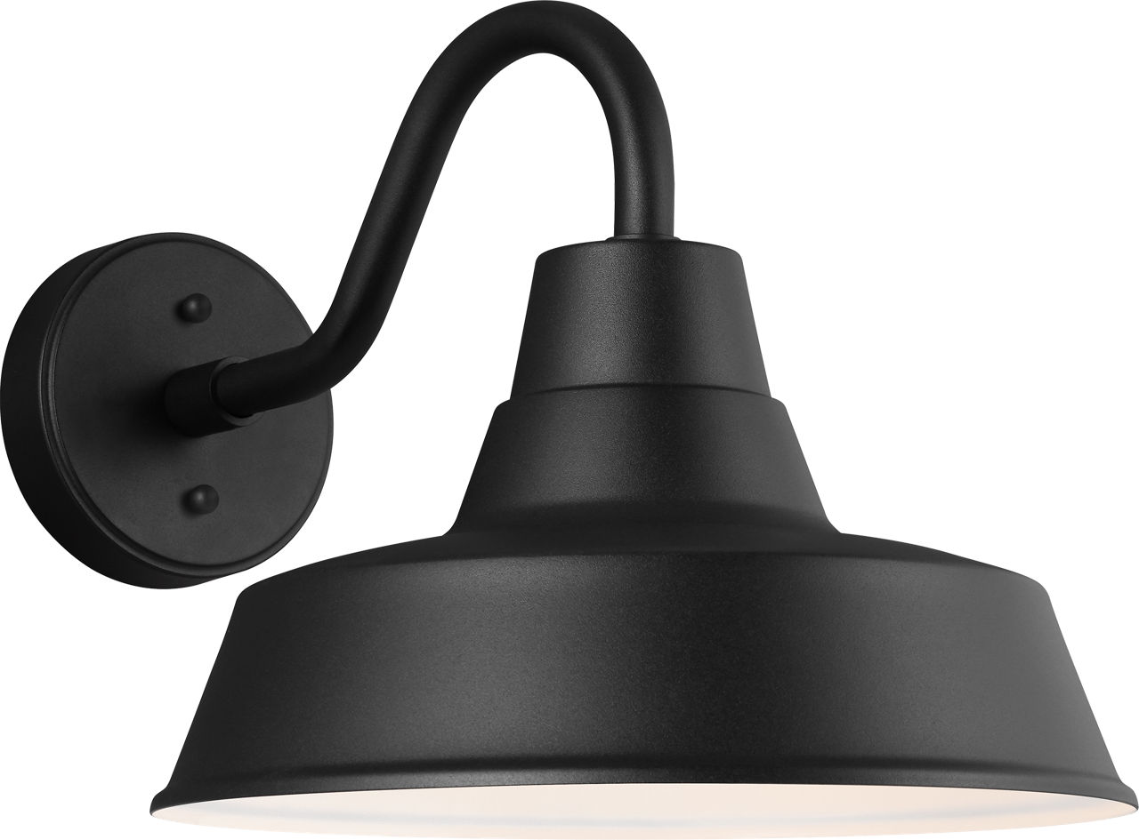 Barn Light Medium One Light Outdoor Turtle Friendly Wall Lantern Black Bulbs Inc