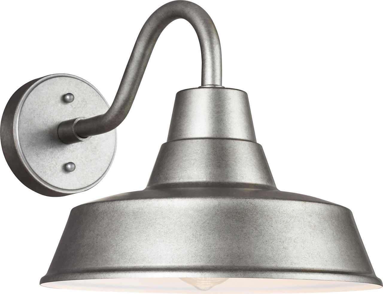 Barn Light Medium One Light Outdoor Wall Lantern Weathered Pewter