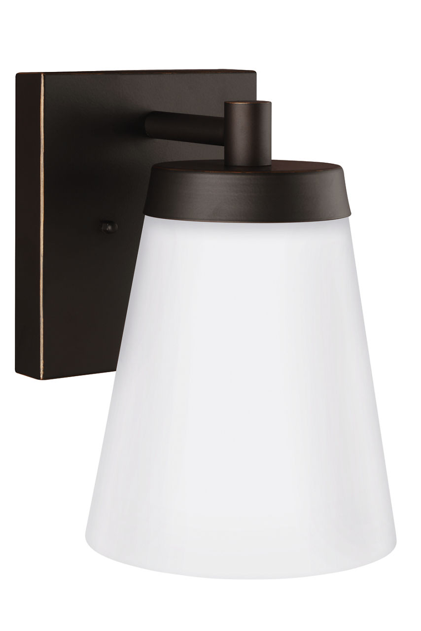 Renville Large One Light Outdoor Wall Lantern Antique Bronze Bulbs Inc