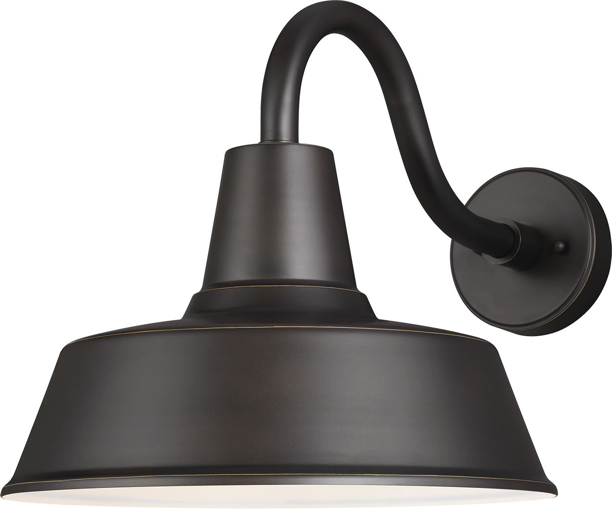 Barn Light Large One Light Outdoor Wall Lantern Antique Bronze Bulbs Inc