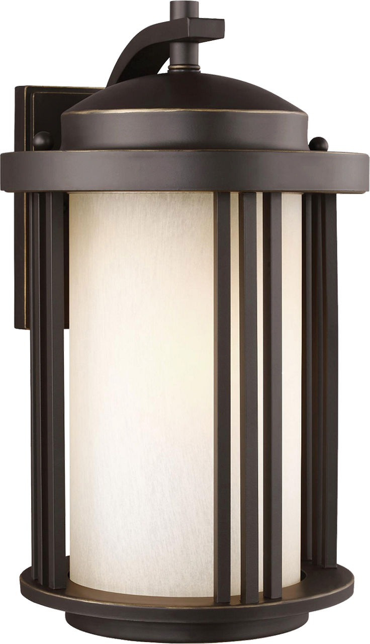Crowell Medium One Light Outdoor Wall Lantern Antique Bronze Bulbs Inc