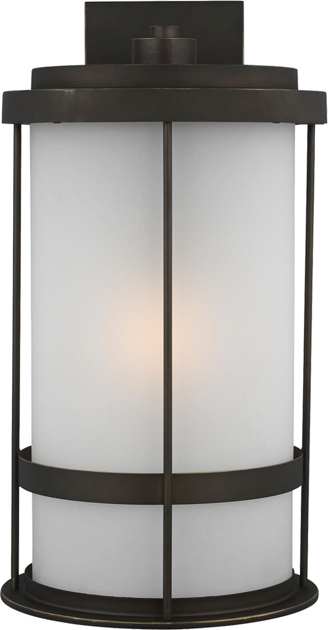 Wilburn XL Wall Lantern in Antique Bronze Bulb(s) Included