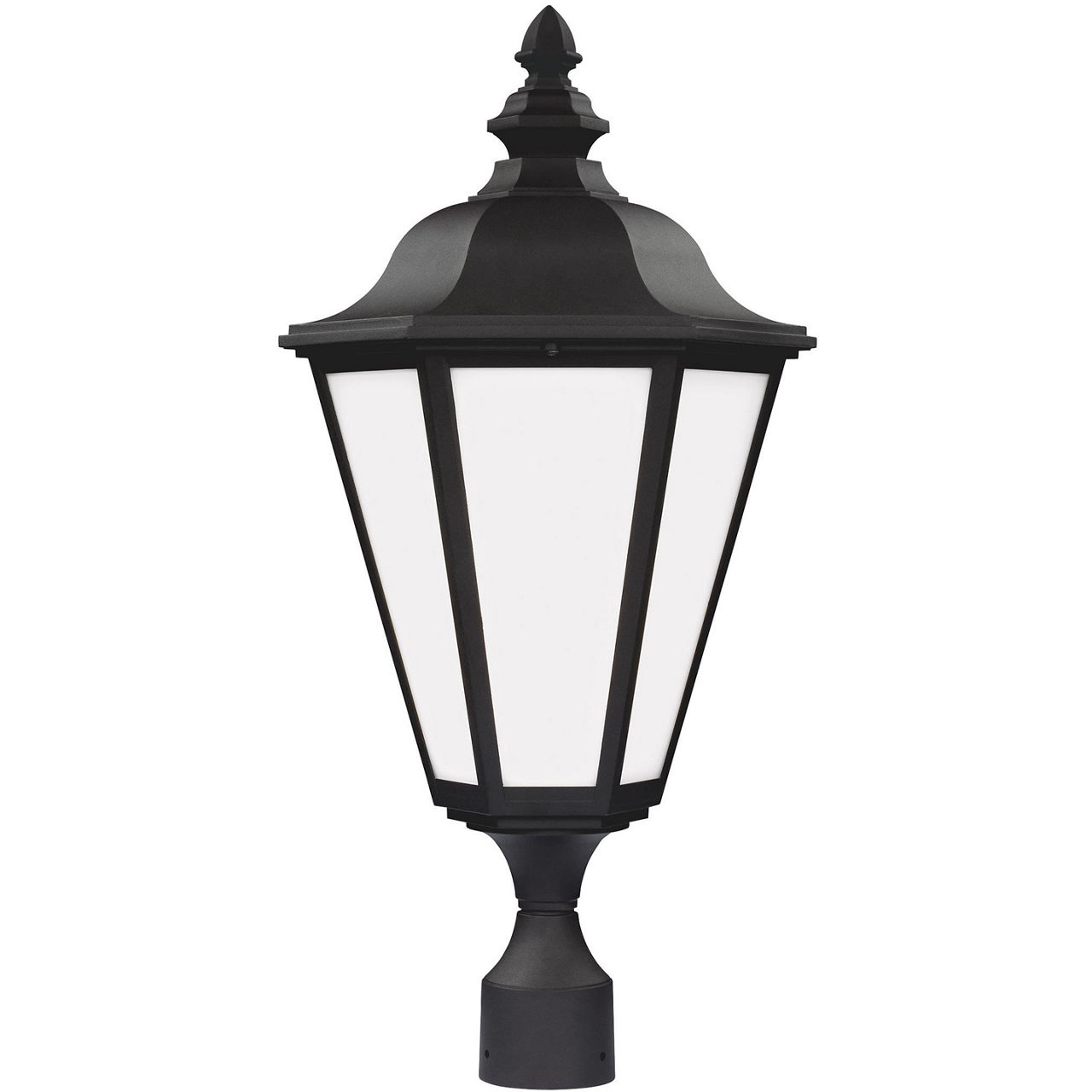 Brentwood One Light Outdoor Post Lantern Black Bulbs Inc