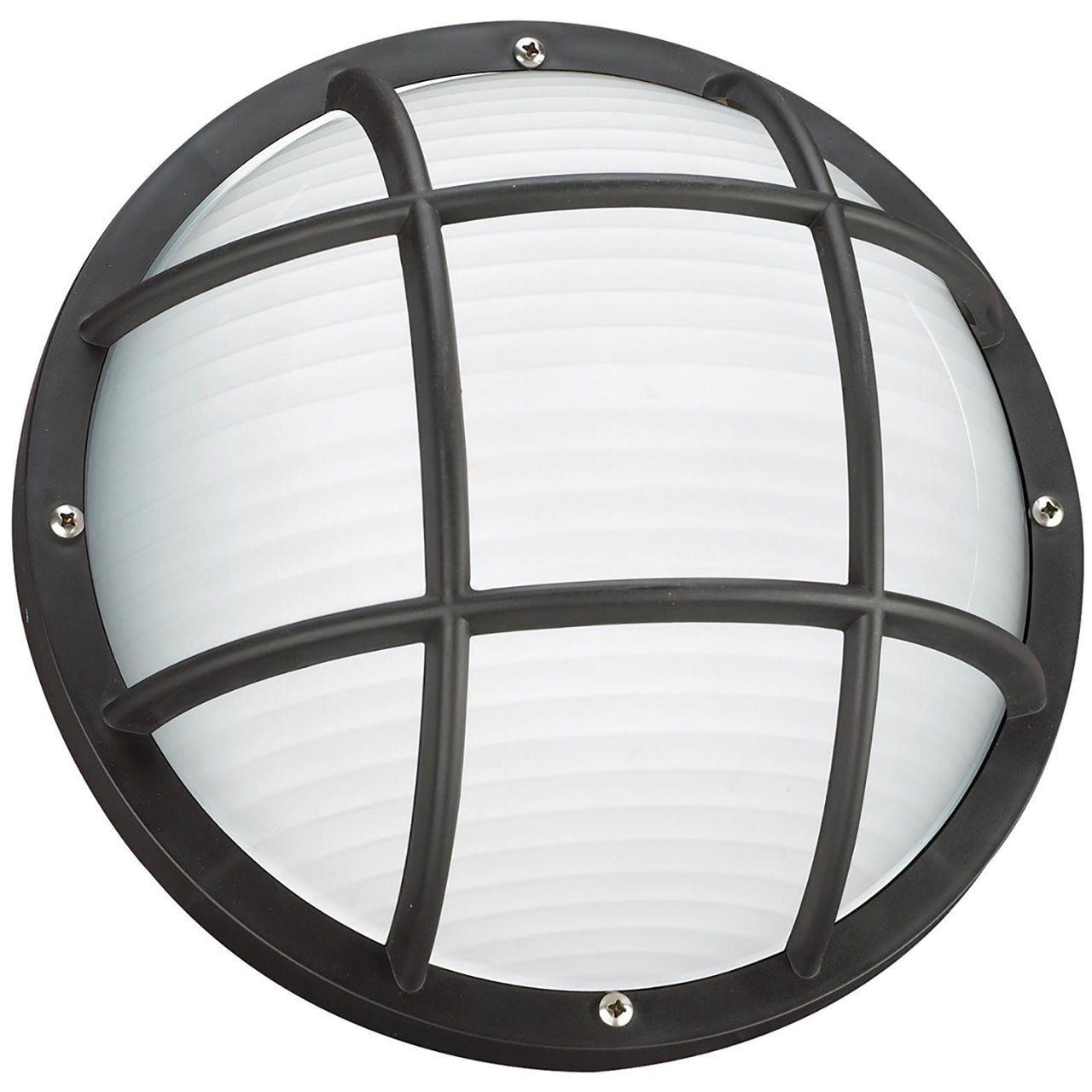 Bayside One Light Outdoor Wall / Ceiling Mount Black Bulbs Inc