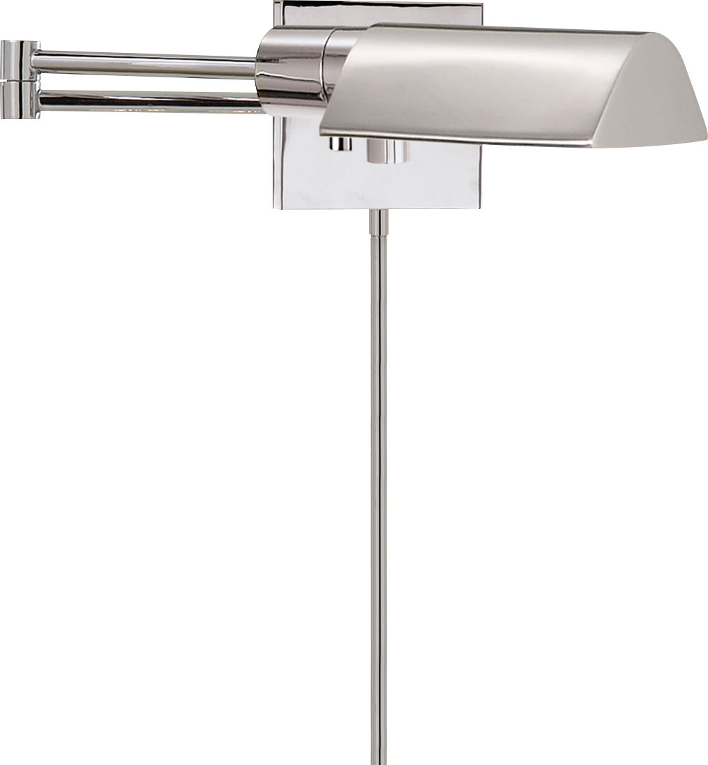 Studio Swing Arm Classic Wall Light in Polished Nickel