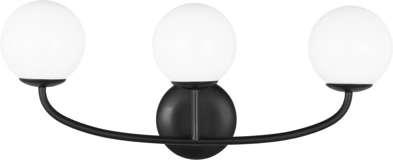 Galassia Three Light Vanity Midnight Black