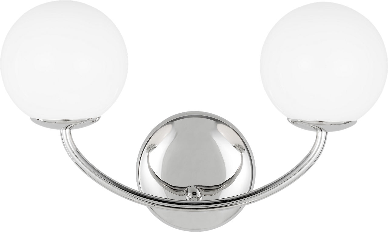 Galassia Two Light Vanity Polished Nickel