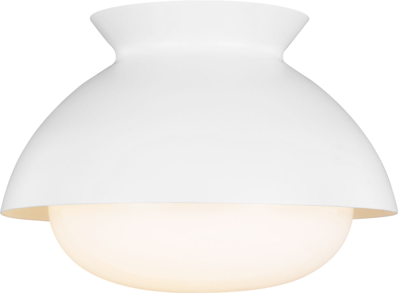 Lucerne One Light Flush Mount Matte White