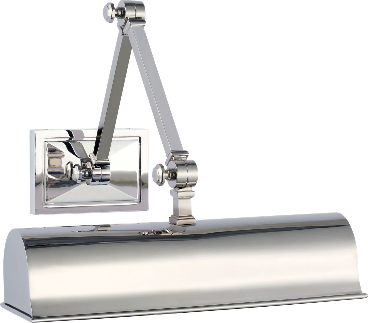 Jane 12" Double Library Light in Polished Nickel