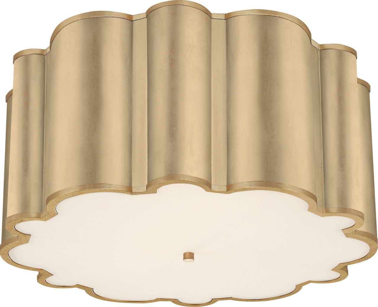 Markos Grande Flush Mount in Gild with Frosted Acrylic