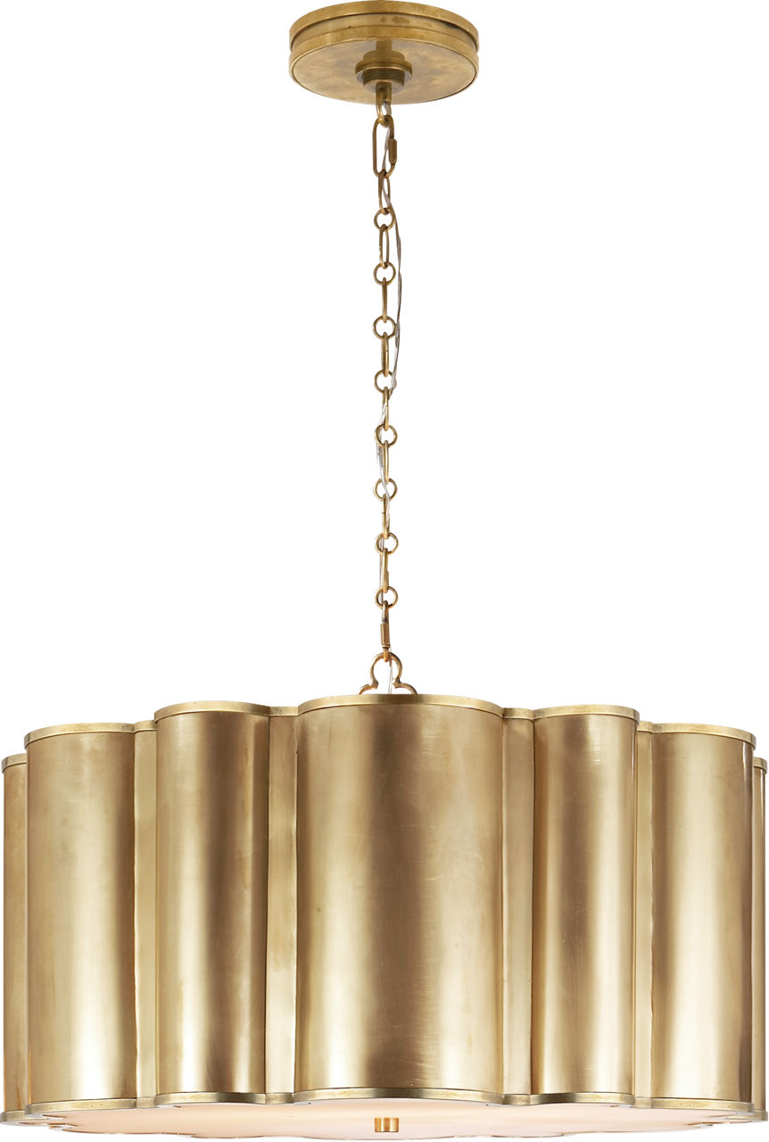 Markos Large Hanging Shade in Natural Brass