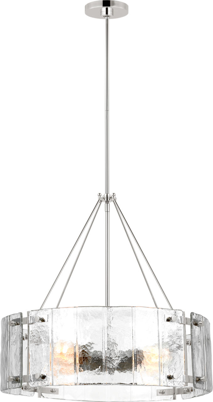 Calvert Medium Chandelier Polished Nickel