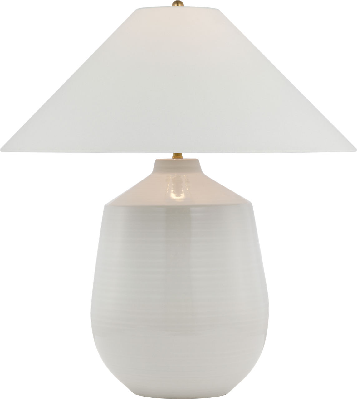 Lillis Large Table Lamp in Ivory with Linen Shade