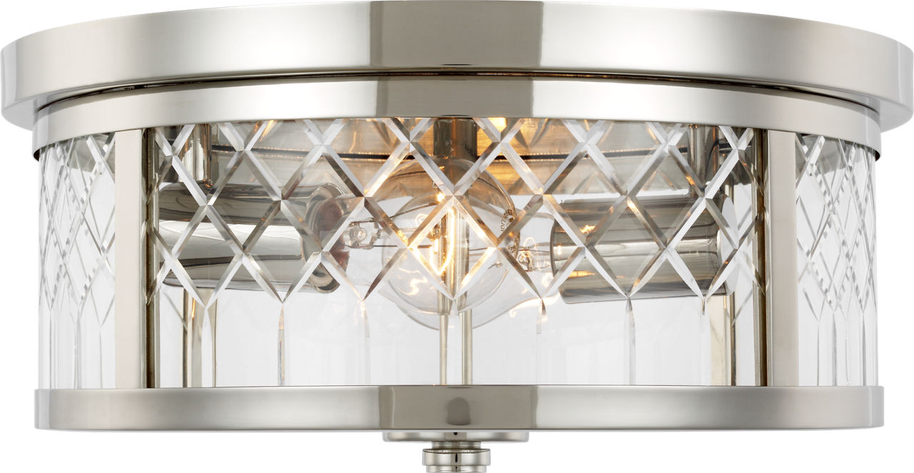 Alec Flush Mount Polished Nickel