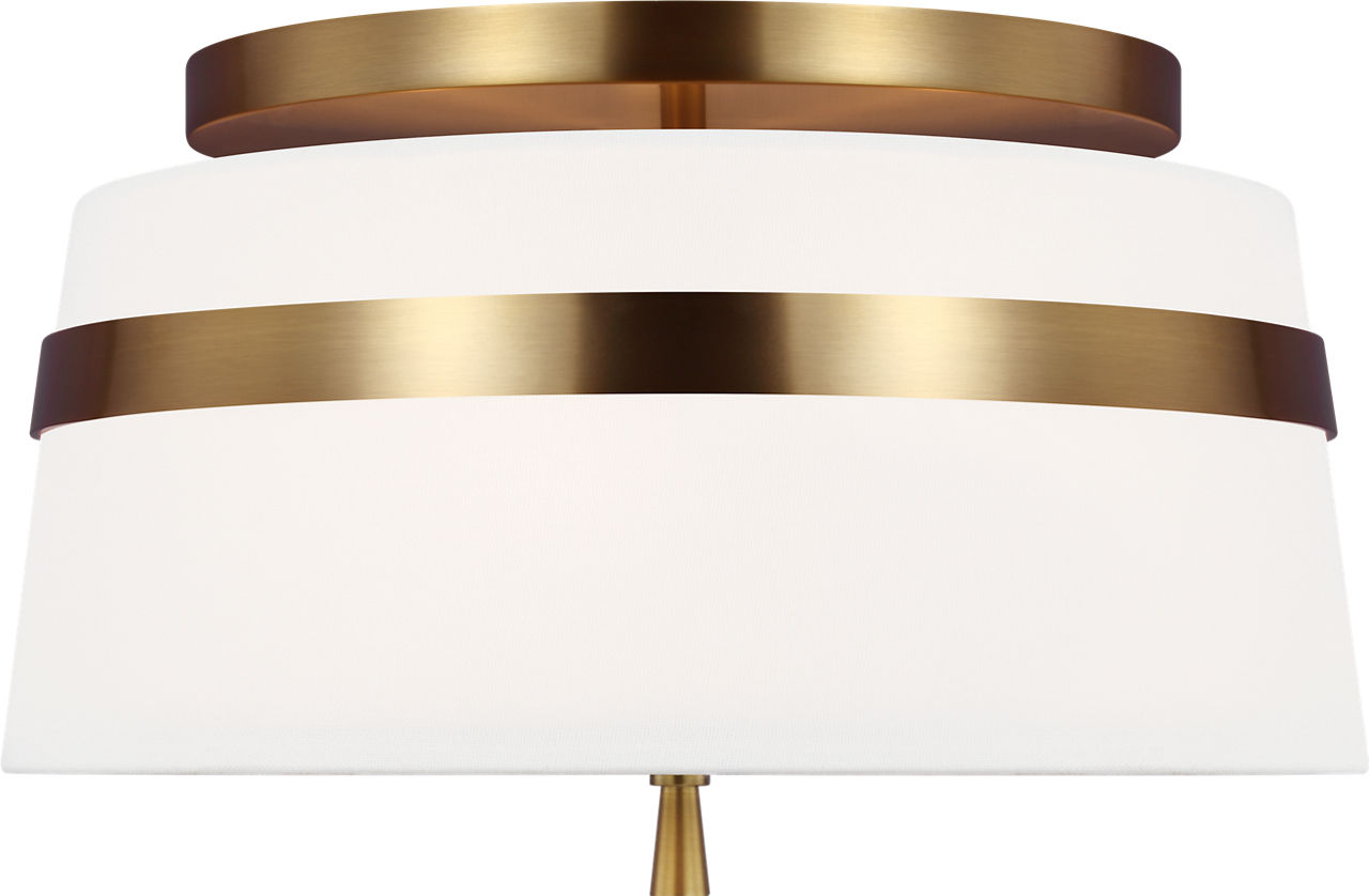 Cordtlandt Small Semi-Flush Mount Burnished Brass
