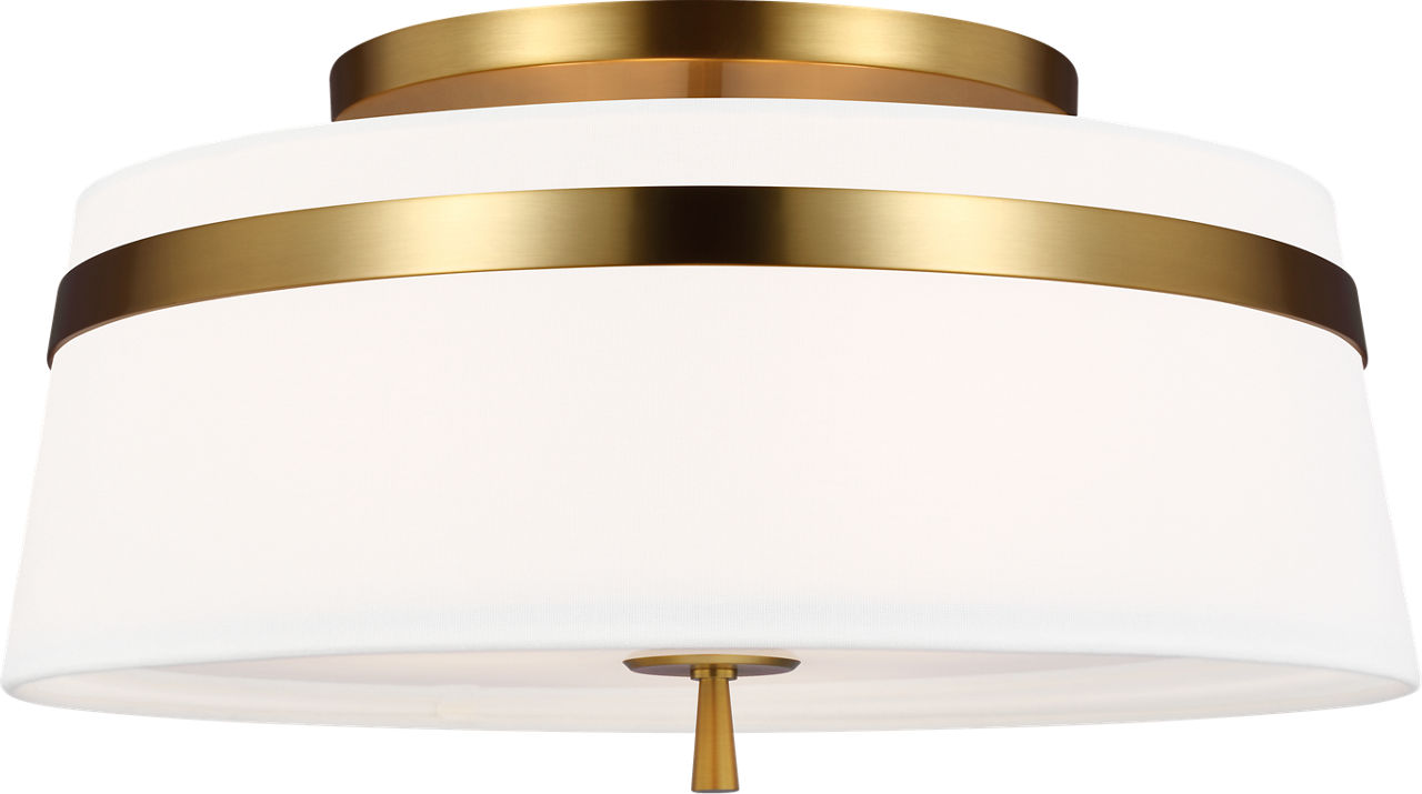 Cordtlandt Large Semi-Flush Mount Burnished Brass