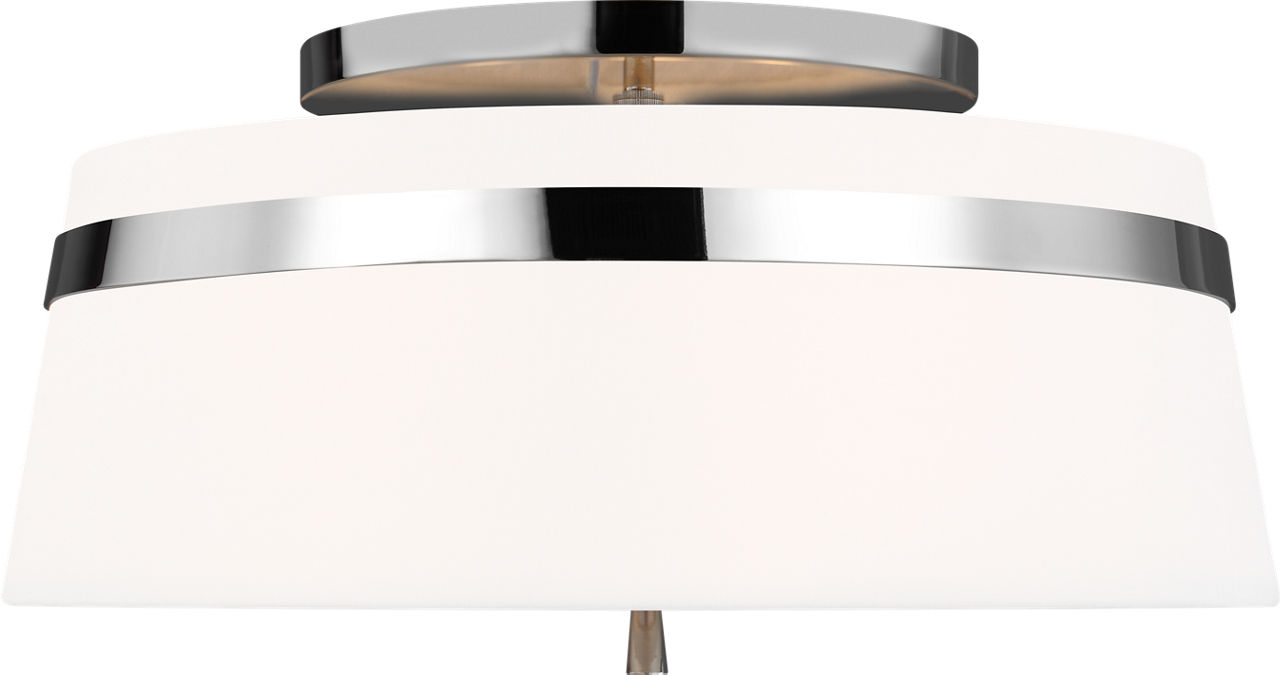Cordtlandt Large Semi-Flush Mount Polished Nickel