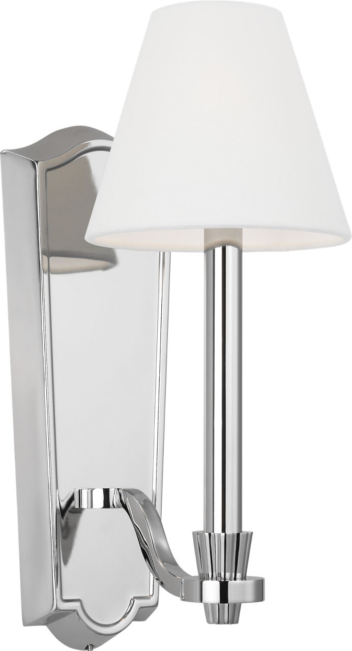Paisley Tall Sconce Polished Nickel