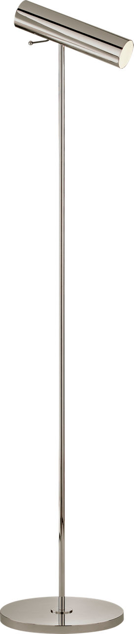 Lancelot Pivoting Floor Lamp in Polished Nickel