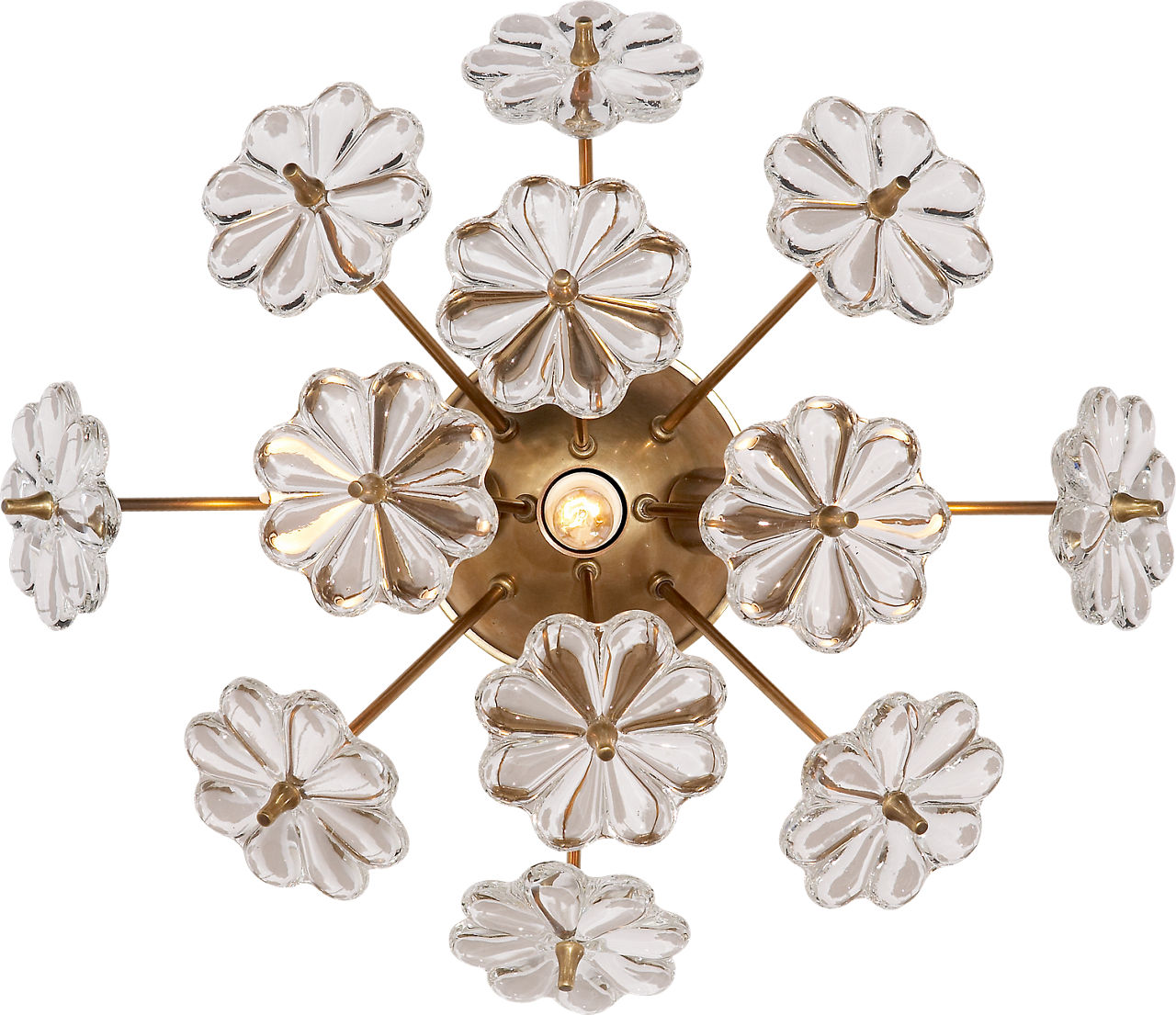 Lynn Wall Light in Hand-Rubbed Antique Brass with Clear Glass