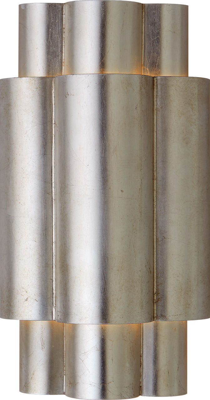 Arabelle Medium Sconce in Burnished Silver Leaf