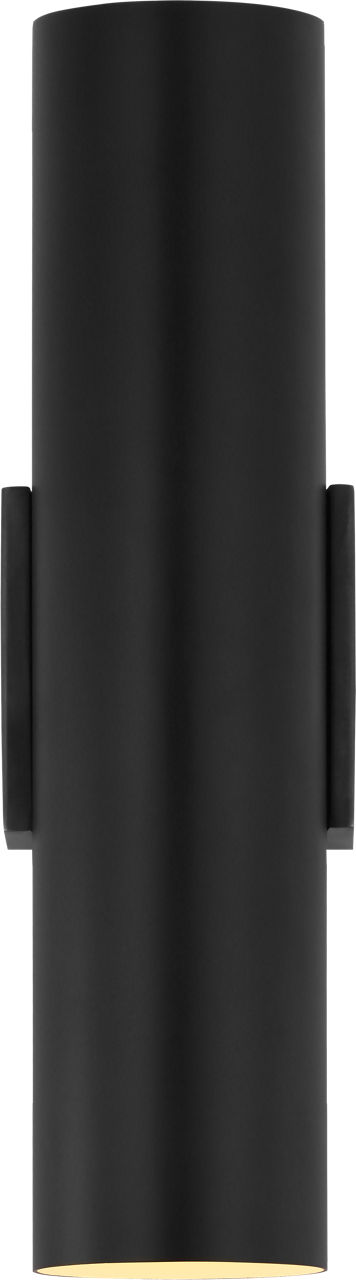 Nella Medium Cylinder Sconce in Matte Black