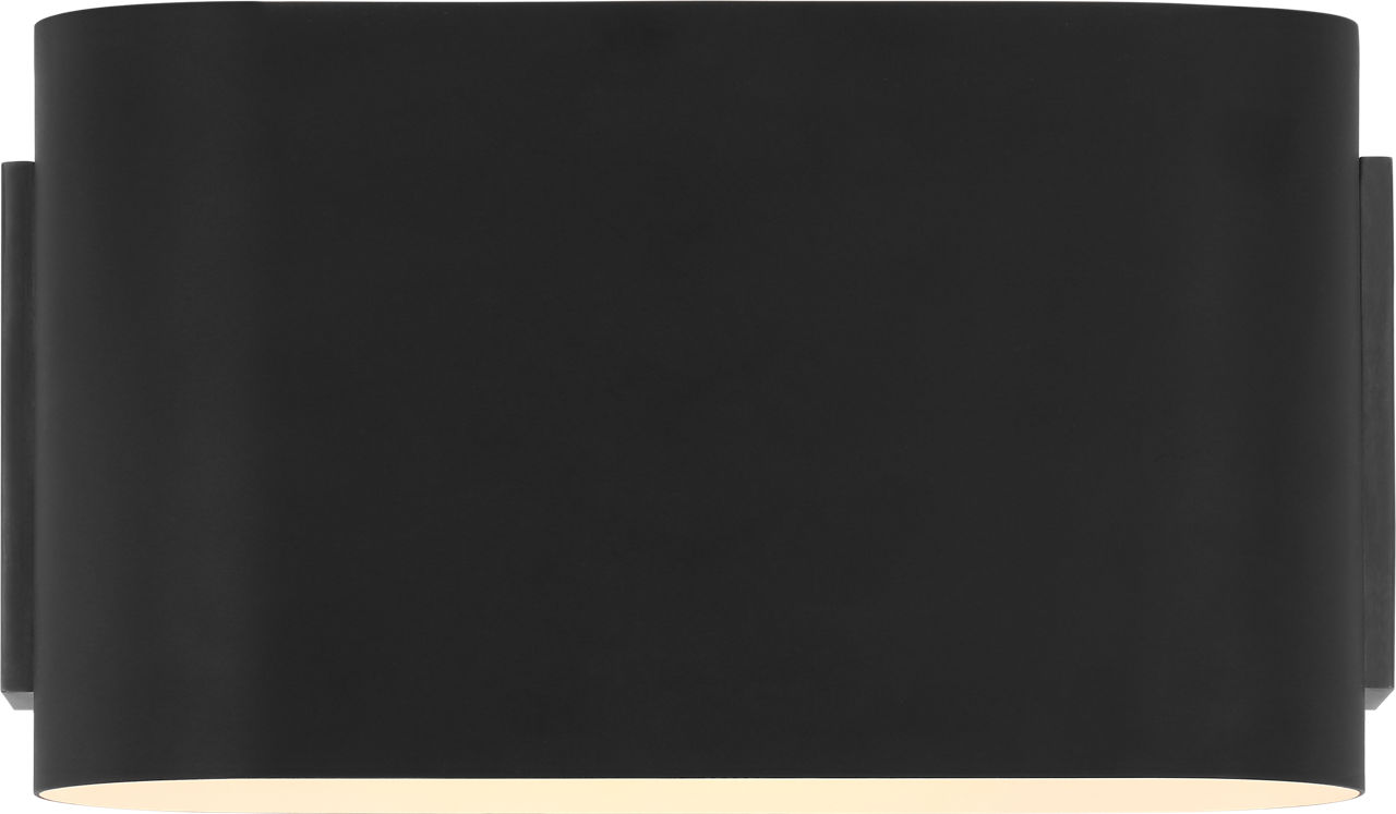 Nella Small Oblong Sconce in Matte Black