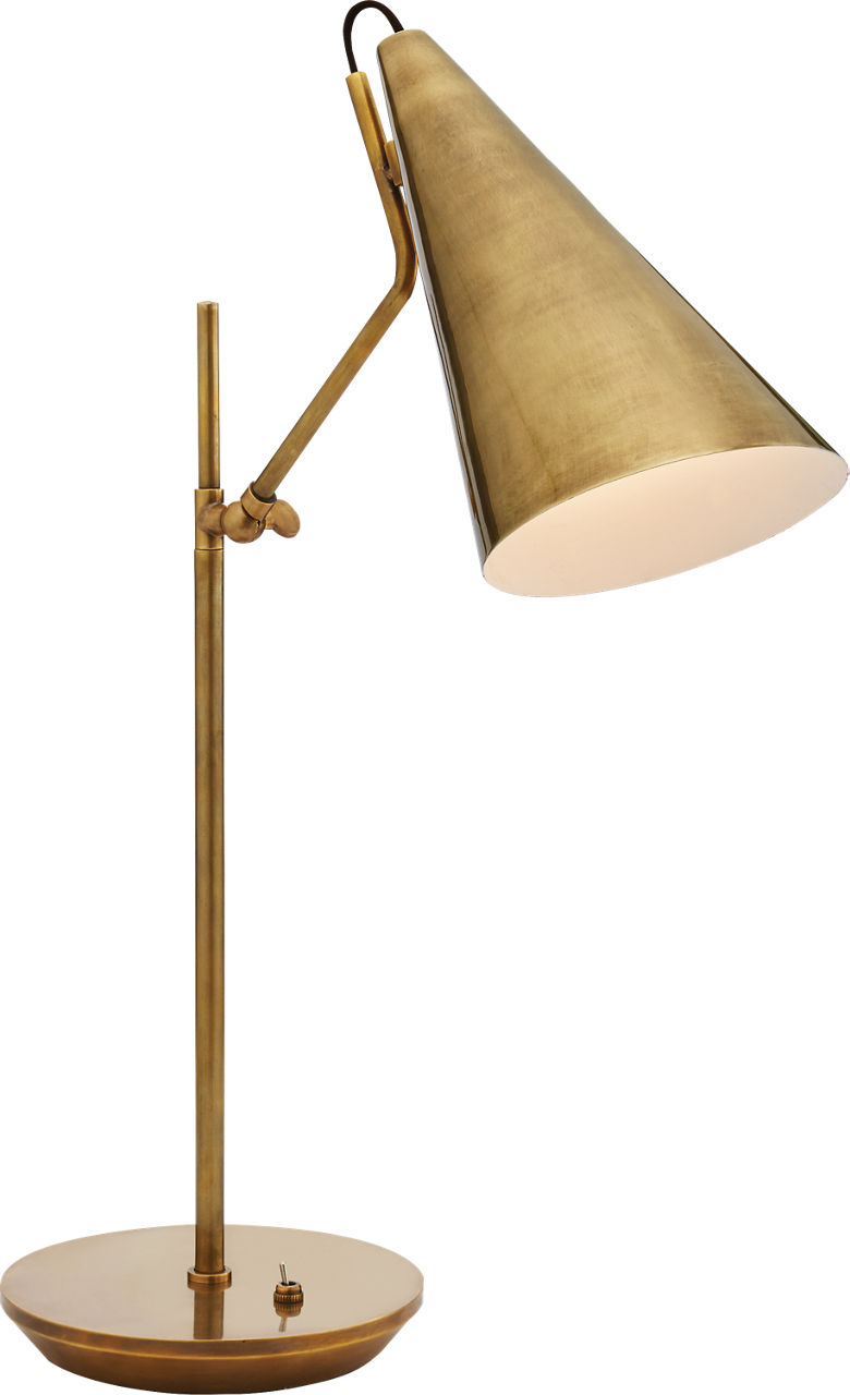 Clemente Table Lamp in Hand-Rubbed Antique Brass
