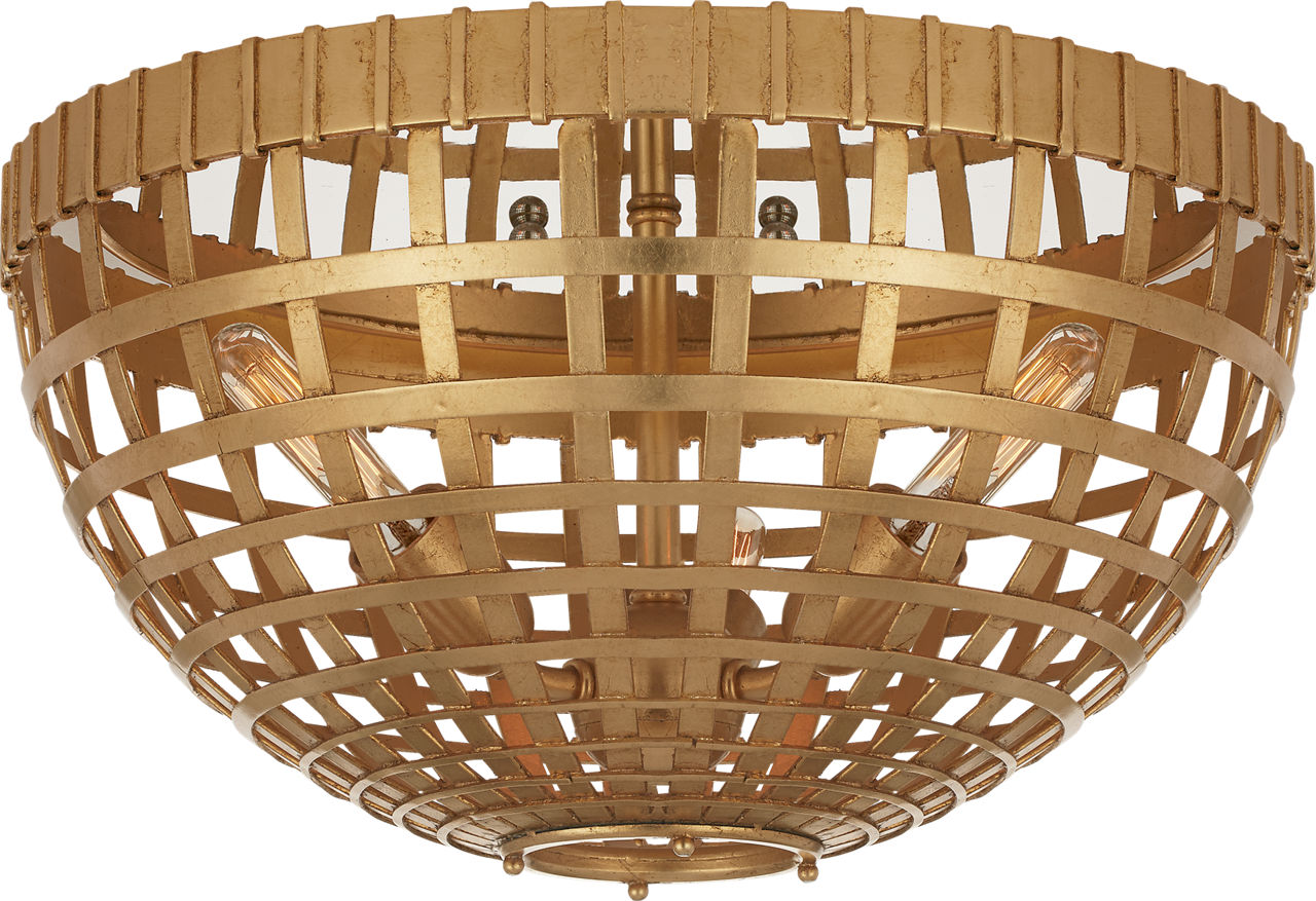 Mill Small Flush Mount in Gild