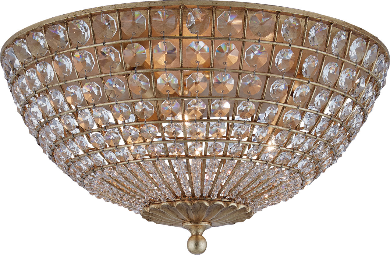Renwick Flush Mount in Gild with Crystal