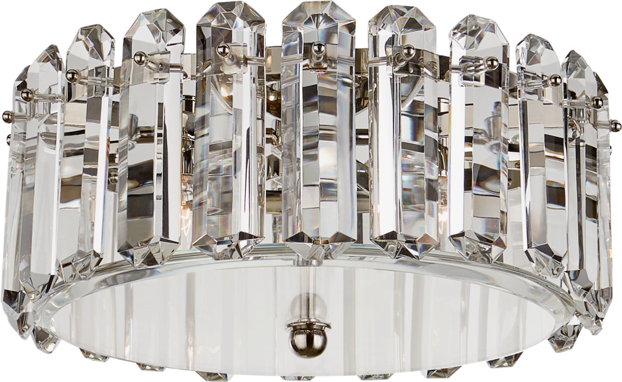 Bonnington Medium Flush Mount in Polished Nickel