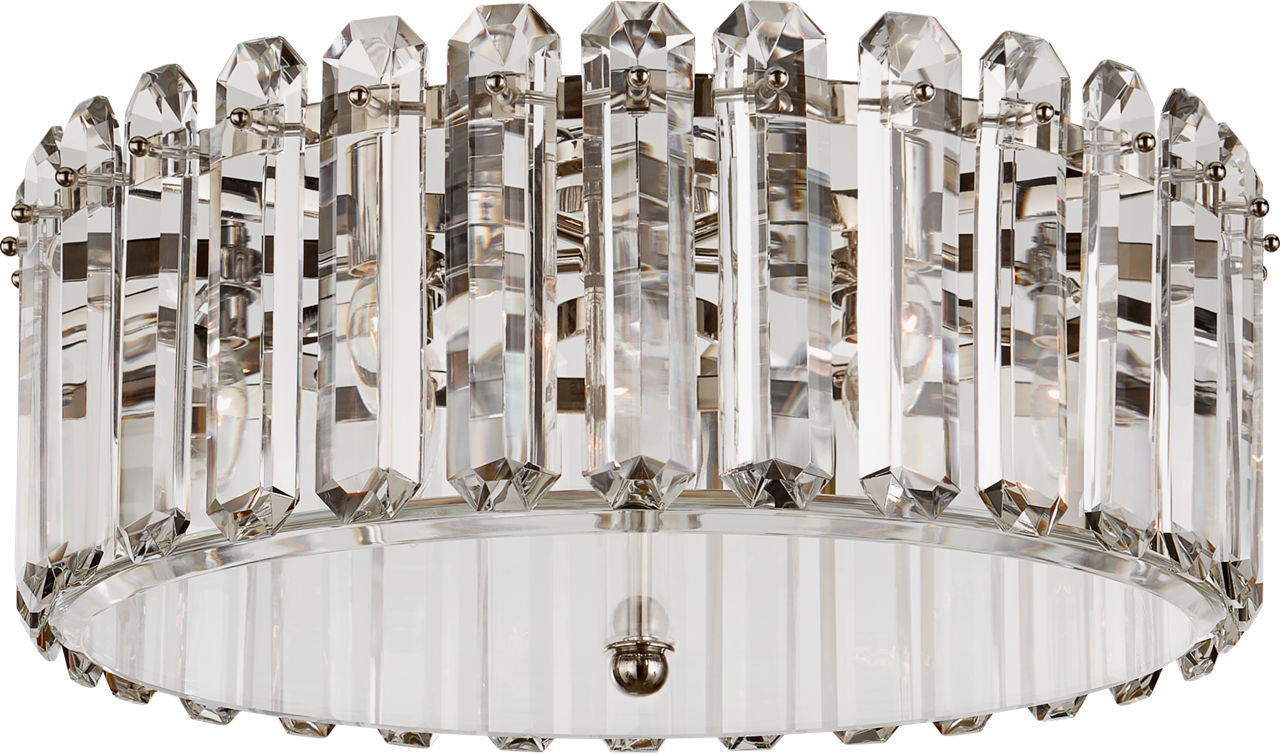 Bonnington Large Flush Mount in Polished Nickel