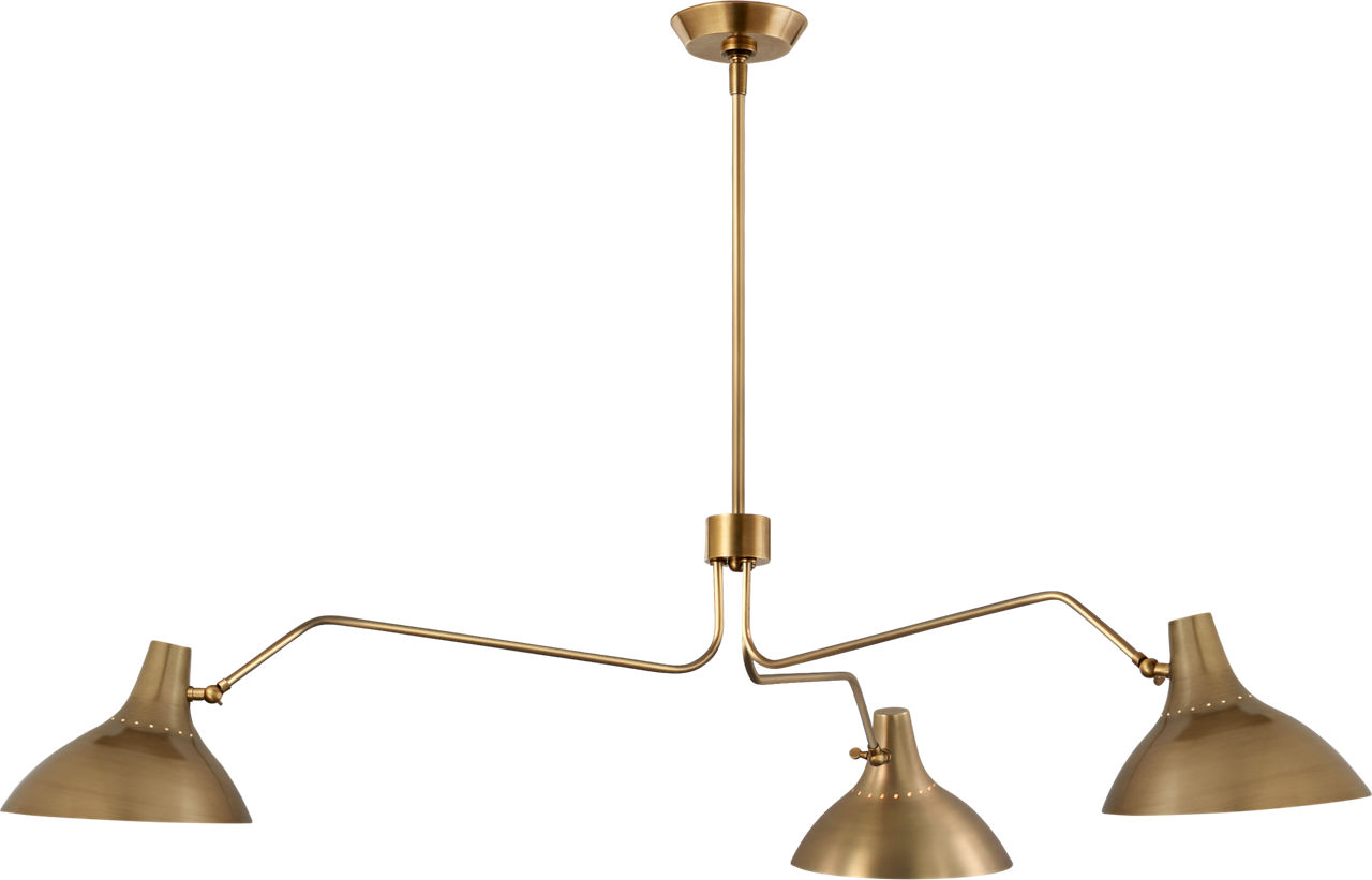 Charlton Large Triple Arm Chandelier