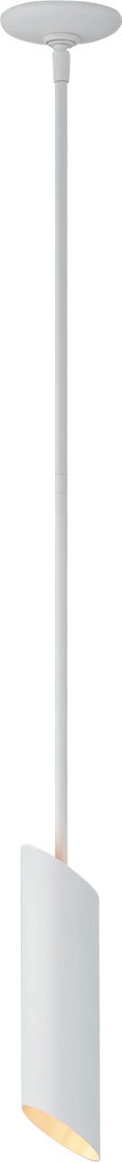 Tourain Small Pendant in Plaster White and Gild