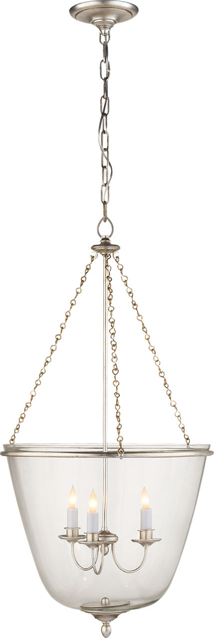 Pondview Medium Jar Lantern in Burnished Silver Leaf