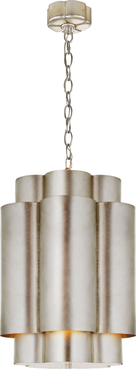 Arabelle Tall Hanging Shade in Burnished Silver Leaf
