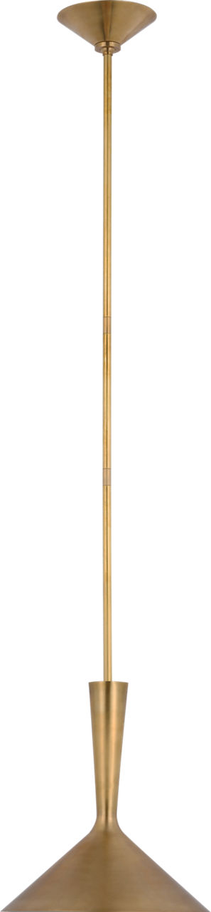 Rosetta Medium Pendant in Hand-Rubbed Antique Brass