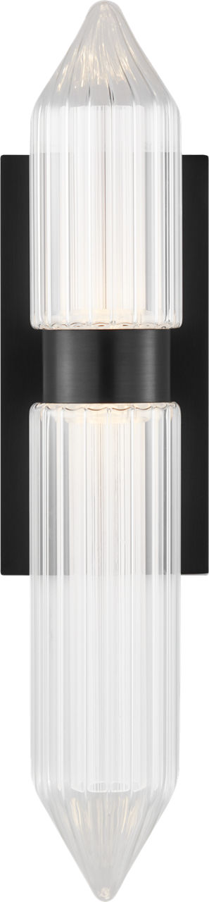 Langston Large Wall Sconce Plated Dark Bronze Integrated LED 2700K 90 CRI 120V