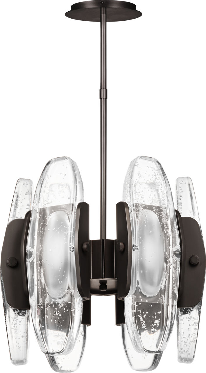 Wythe Small Chandelier 6 Light plated dark Bronze 2700K 90 CRI integrated led 90 cri 2700k 120v-277v unv